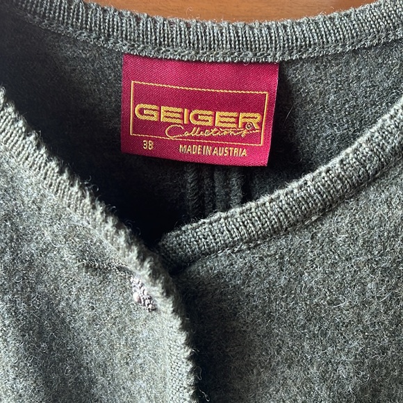 Vintage Geiger Wool Sweater Cardigan - Picture 2 of 11